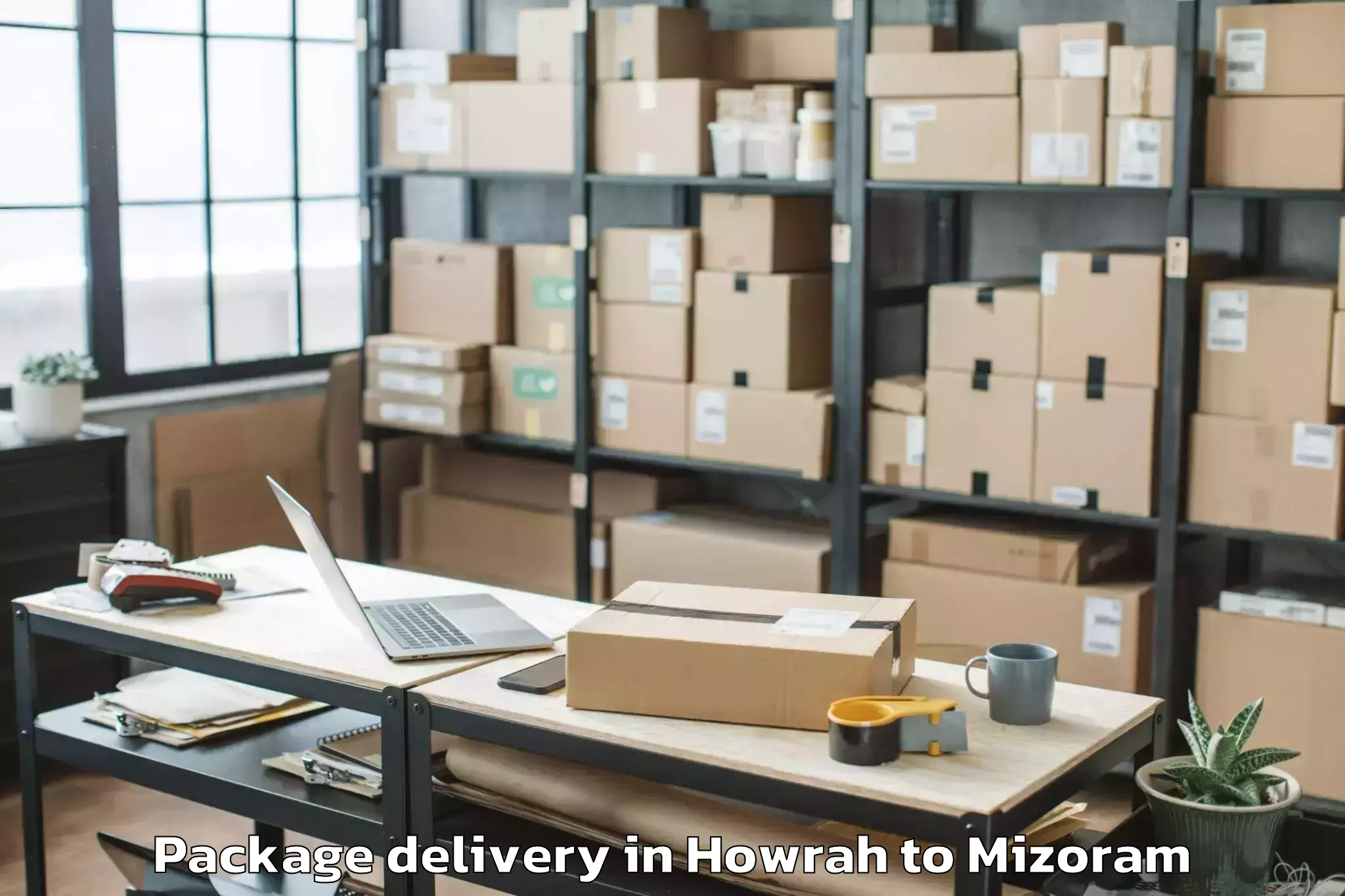 Expert Howrah to Khawhai Package Delivery